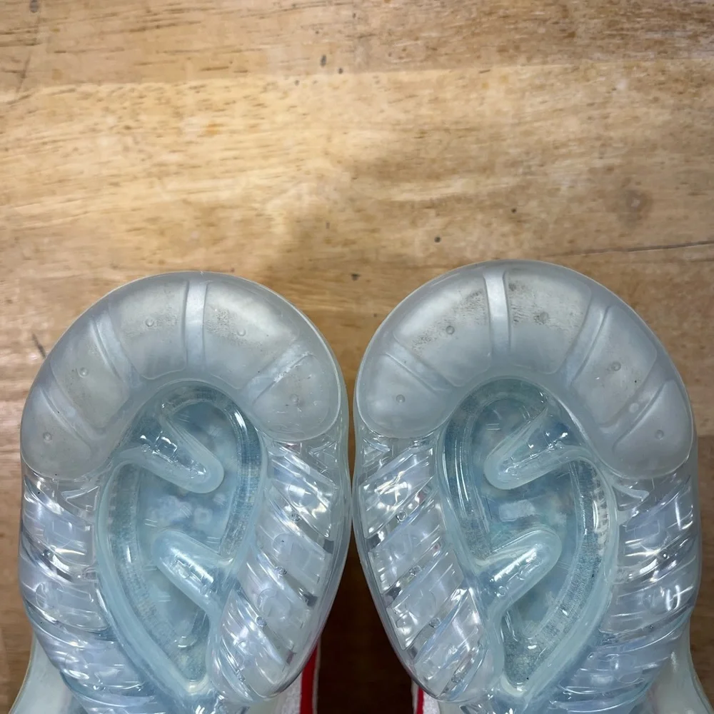 Nike Air VaporMax 2023 Flyknit Womens Size 7.5 Shoes Sneakers Sail Track Red - Picture 9 of 12